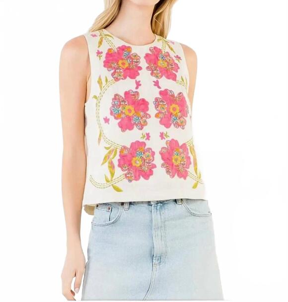 THML Tops - NEW THML women's posy patch top in multi